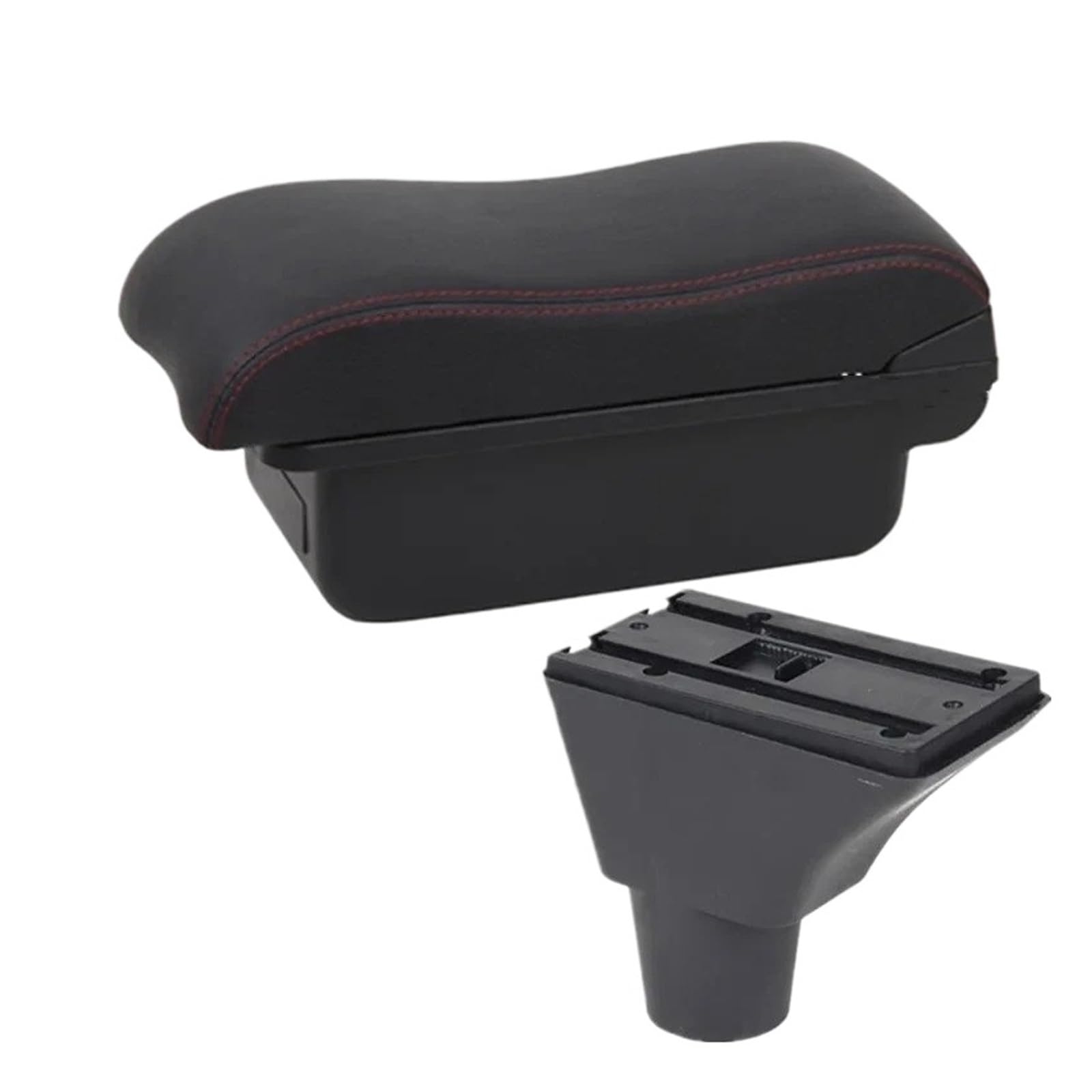 UMDJJU For Citroen For C3 For C4 Car Armrest Storage Box Interior Dedicated Retrofit Accessories Car Centre Console Armrest Box(A1 red line No USB)