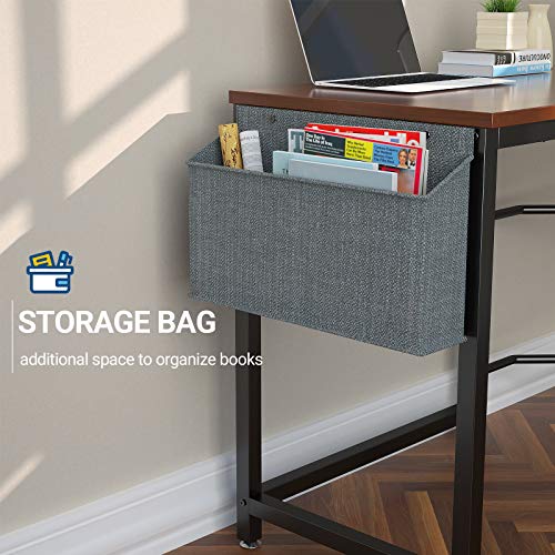 Foxemart L Shaped Desk Corner Desk 58" Computer Gaming Desk Pc Table Writing Workstation For Home Office, Large L Study Desk 2 Person Multi-Usage Tables Modern Simple Desk With Storage Bag & Cpu Stand #TOP3