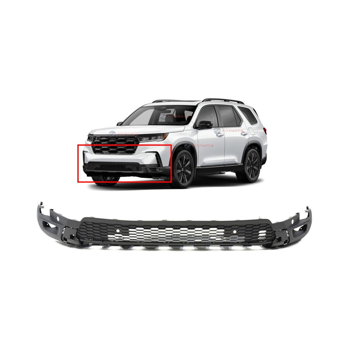 FitParts Compatible with Honda Pilot 2023–2025 Front Bumper Cover