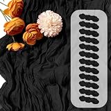 12 Pack Black Cheesecloth Table Runner 17 x 108 Inch Gauze Table Runner Fabric Semi Sheer Cheese Cloth Table Decoration Bulk for Rustic Romantic Wedding Baby Shower Table Decoration