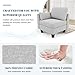Dowiean Sectional Sleeper Sofa, 8 Seaters Modular Sleeper Sofa Couch, Comfy Sectionals Couches Bed, Convertible Sofas with Ottomans, Modular Sectional Couches for Living Room, Light Grey