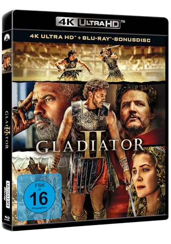 Gladiator 2 – 4K Blu-ray (UHD + Blu-ray Disc + Bonus Blu-ray)