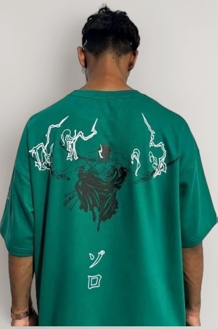 Buy ZAMS Zoro King of Hell Oversized Green T-Shirt - Unisex Tee