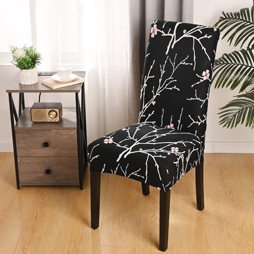 Stuhlhussen 4er Set Hochflor - Elastische Stuhlbezüge Waschbar