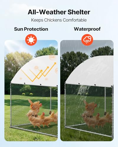 Cage extérieure pour poules avec verrou de sécurité pour éviter les fuites