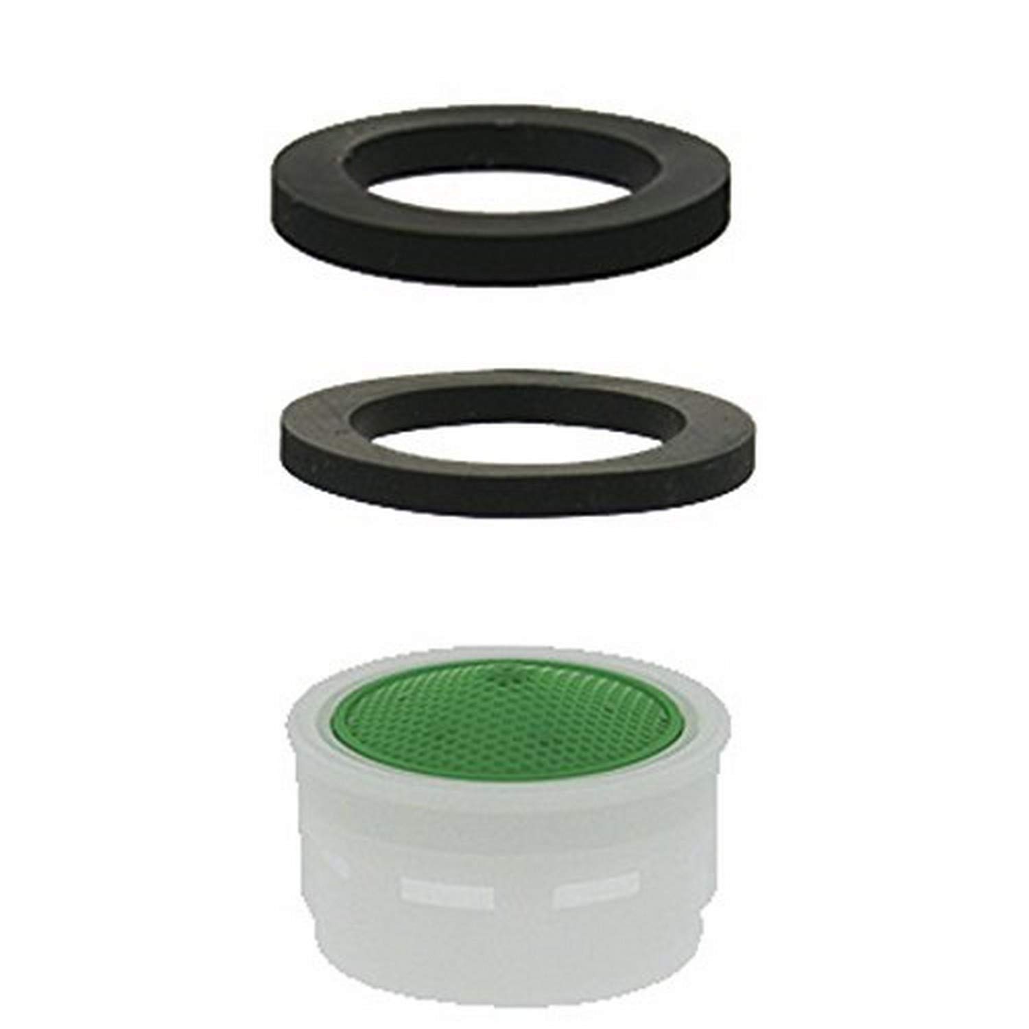 Aireador de flujo regular Plumb Pak PP800-202LF que ahorra agua con dos arandelas