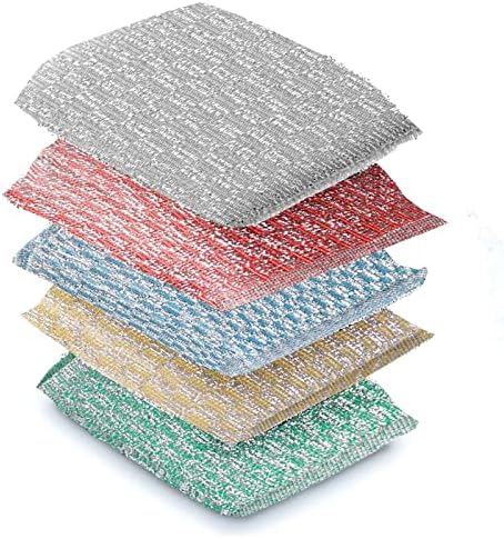 GUEICN Perfect Dish Sponges for Kitchen - Multipurpose Non-Scratch Sponge with Heavy Duty Scouring Power - Soft and Quick Cleaning Scrubber for Pans,Oven and Hard Stains (5Pcs)