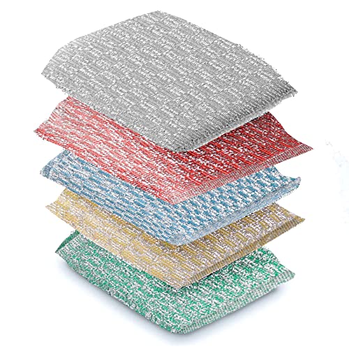 Gueicn Perfect Dish Sponges For Kitchen - Multipurpose Non-Scratch Sponge With Heavy Duty Scouring Power - Soft And Quick Cleaning Scrubber For Pans,Oven And Hard Stains (5Pcs) #TOP3