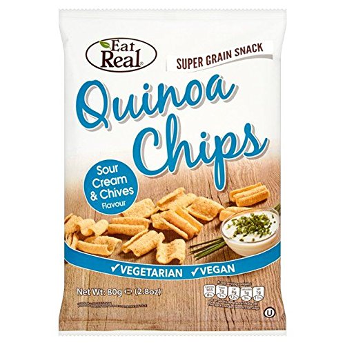 Eat Real Quinoa Sour Cream & Chive Flavoured Chips - 80g