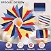 Red Blue Yellow Pennant Banner Garland Bunting Decorations for Circus Clown Carnival Birthday Wedding Outdoor Hanging Festivals 33Feet 32 Flags