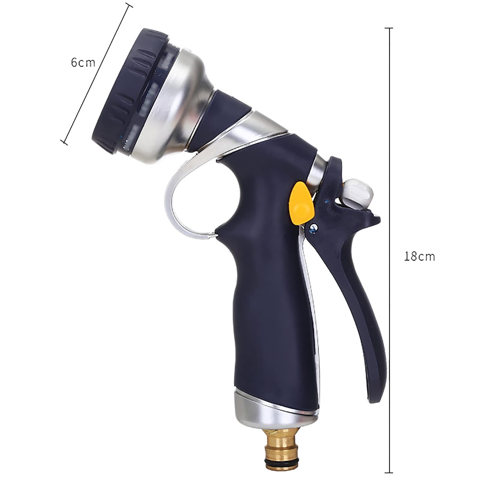 Pistola a Spruzzo per Irrigazione Pistola da giardino in lega di acqua in zinco per La Pulizia Dell'irrigazione