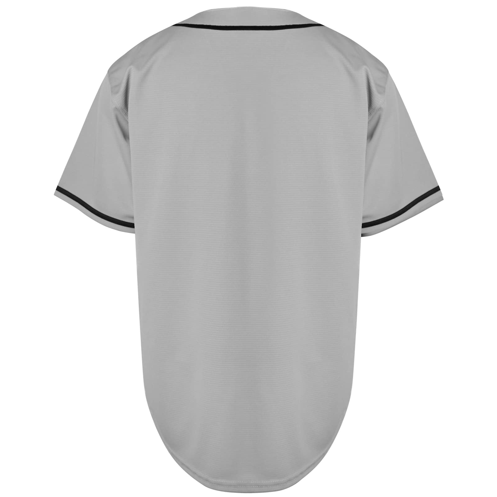 Camiseta de béisbol en blanco, camiseta casual de manga corta con botones — view 4