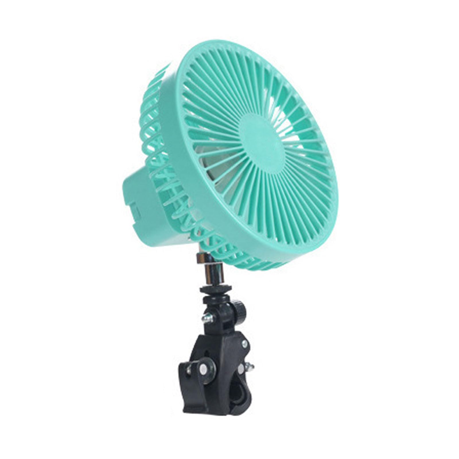 QIEIEI Cooling Fan,Portable Clips On Fan Battery Operated Stroller Fan 5000Mah Small Rechargeable Fan 4 Speeds Cooling Desk Fan for Travel