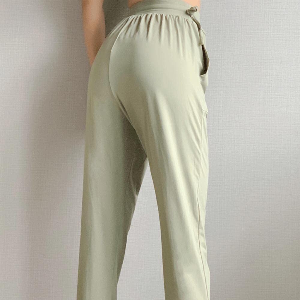 MLLM Klassische Workout Sporthose für Damen,Lockere Harte Yogahose, Fitness elastische Freizeithose-Tibetan_S,Laufhose Tights