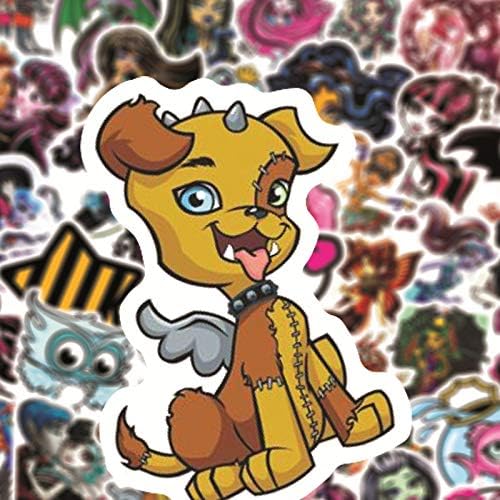 Monster High Stickers 50PCS Stickers for Laptop,Teens,Adults,Water Bottle,Ipad,Cars,Motorcycle,Bicycle,Skateboard Luggage,Bumper