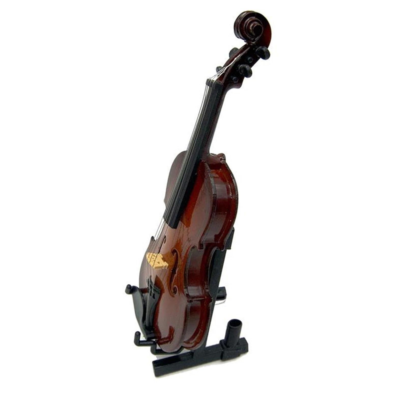 Ozdoby na instrumenty muzyczne Drewniany miniaturowy model skrzypiec z futerałem ozdoby instrumentów muzycznych(16cm)