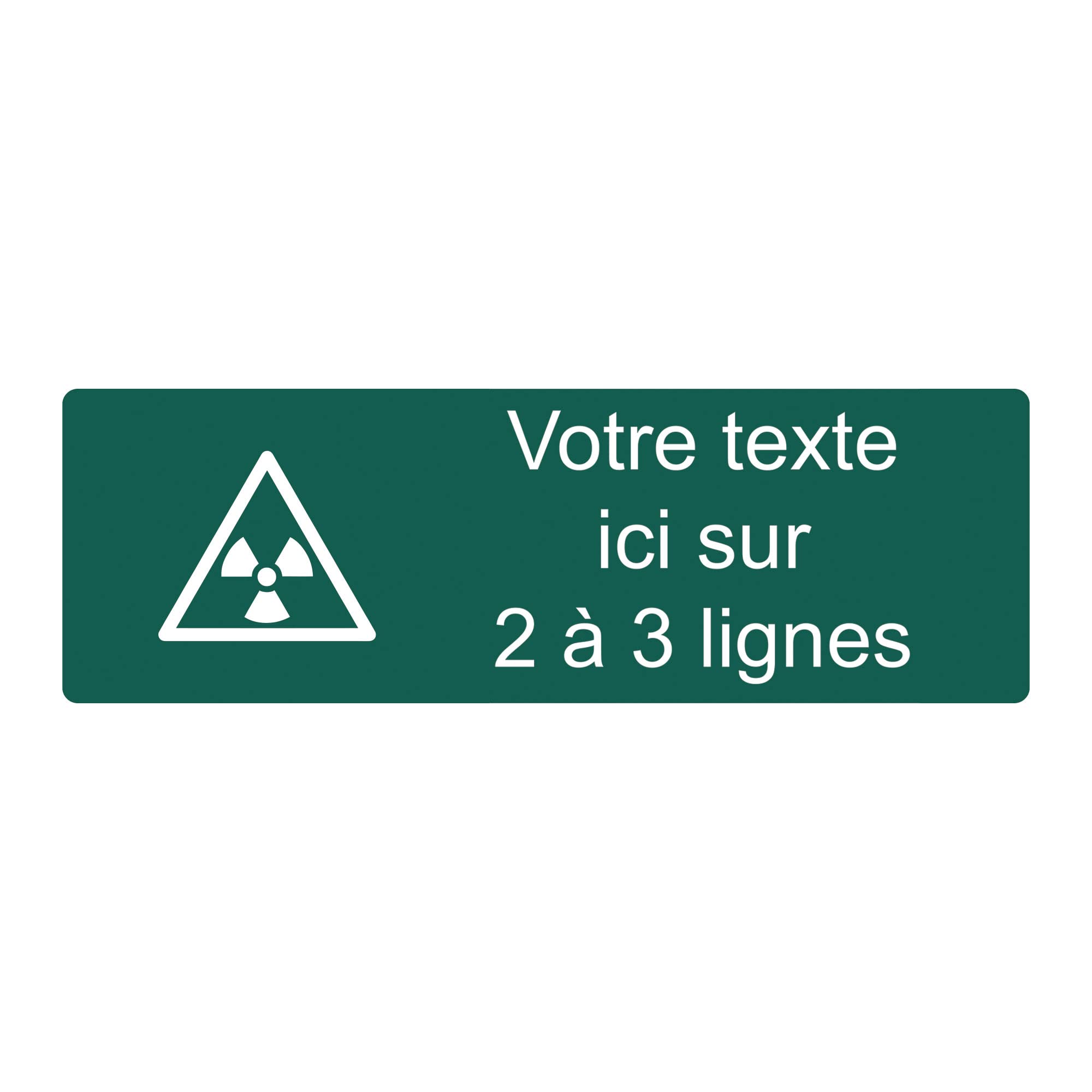Targa Personalizzata Nucleare 20x6,5 Cm - Acrilico, Incisa In Francia, 1-3 Righe, Gialla - 2