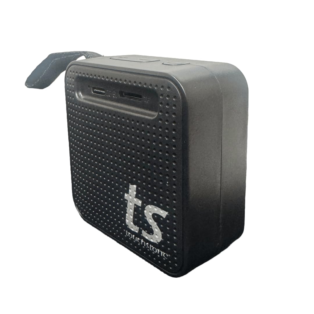 Touchstone Fire Crackle Speaker for Electric Fireplaces - Enhance Your Room with Realistic Crackling Fire Sound Effects - Portable, Rechargeable & Easy Setup