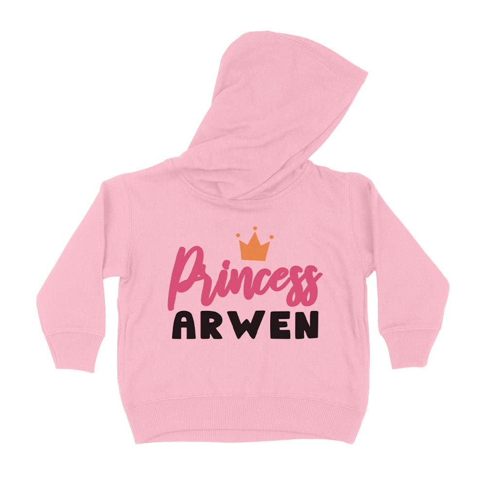 Princess Arwen Kids Hoodie Sweatshirt Toddler 2T Light Pink