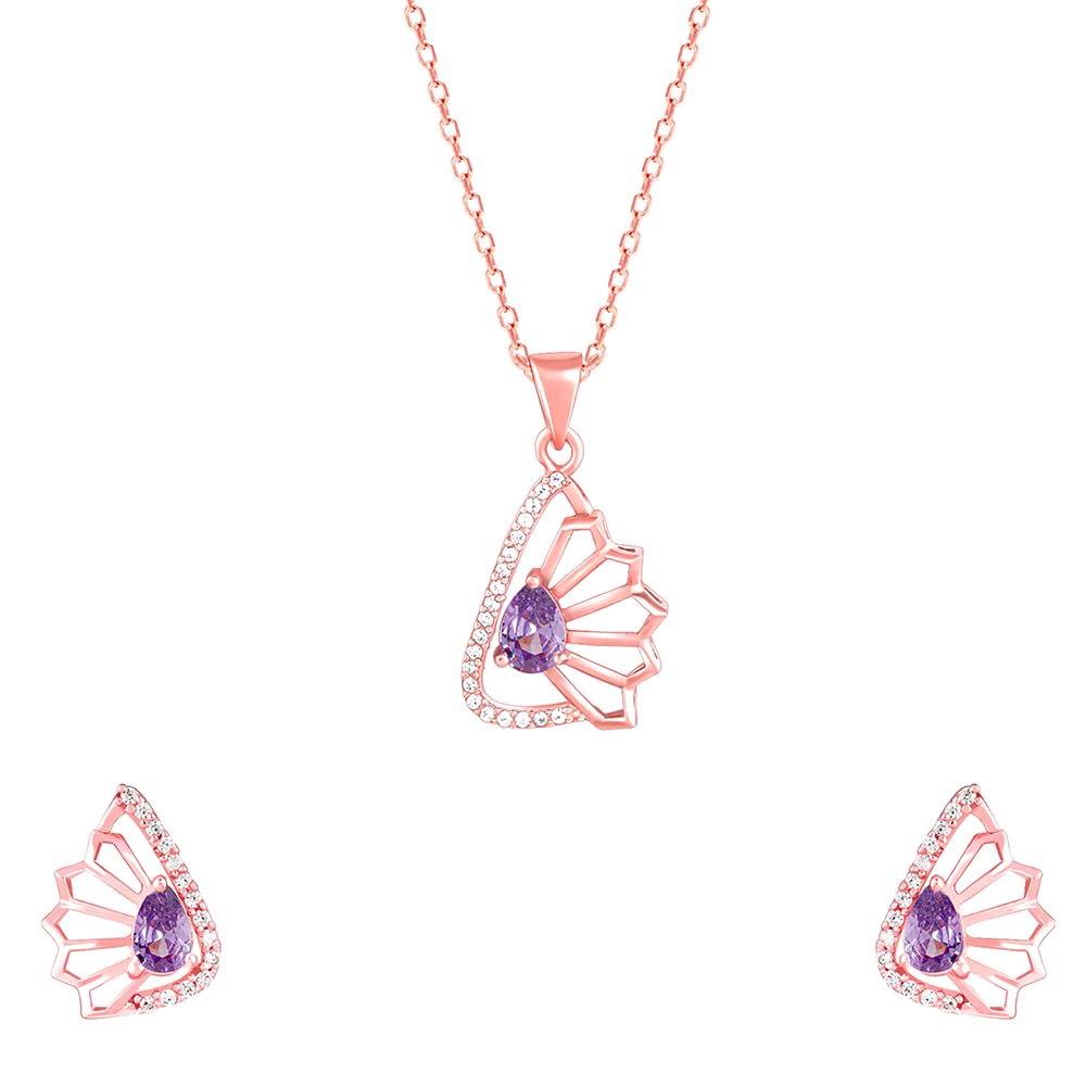 GIVA 925 Silver Rose Gold Notre Dame Set| Gifts for Women and Girls | With Certificate of Authenticity and 925 Stamp | 6 Months Warranty* (B0CKTL1P25) Amazon Price History, Amazon Price Tracker