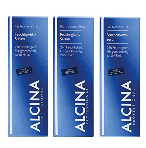 3er Feuchtigkeitsserum pflegende Kosmetik Alcina 24H Feuchtigkeit für geschmeidig zarte Haut je 30 ml = 60 ml