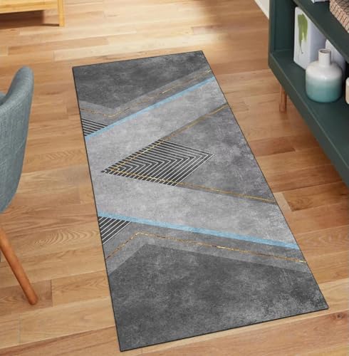 Alfombra atrapa la suciedad lavable gris para suelos de pasillos 2