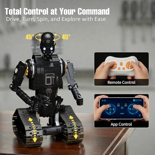 STEM RC Robot Building Kit, Programmable Remote & App Control Robot Toy - Image 4