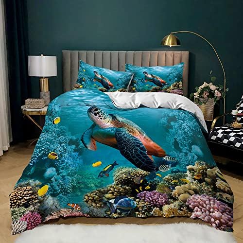 BAILIPROMISE Sea Turtle Bedding Set 