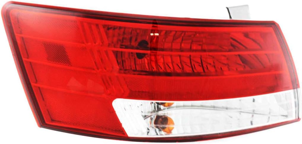 CarLights360 For 2006 2007 Hyundai Sonata Rear Tail Light Driver Side | Replacement For HY2800135 | 92401-OA000, 92401-3K020