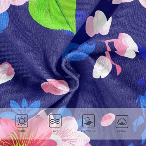 Pink Cherry Blossom Flowers Blue Toddler Underwear Floral 2t Cotton Little Girl Panties Fancy Briefs Girls Undies3