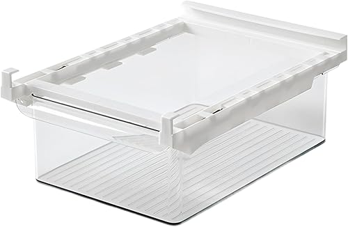 Cajón de almacenamiento colgante para refrigerador, organizador de refrigerador que ahorra espacio para refrigerador y congelador