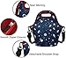 VASCHY Lunch Box Bag for Kids, Neoprene Insulated Lunch Tote with Detachable Adjustable Shoulder Strap in Cute Astronaut