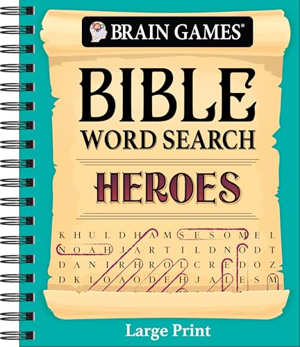 Brain Games - Bible Word Search: Heroes - Large Print