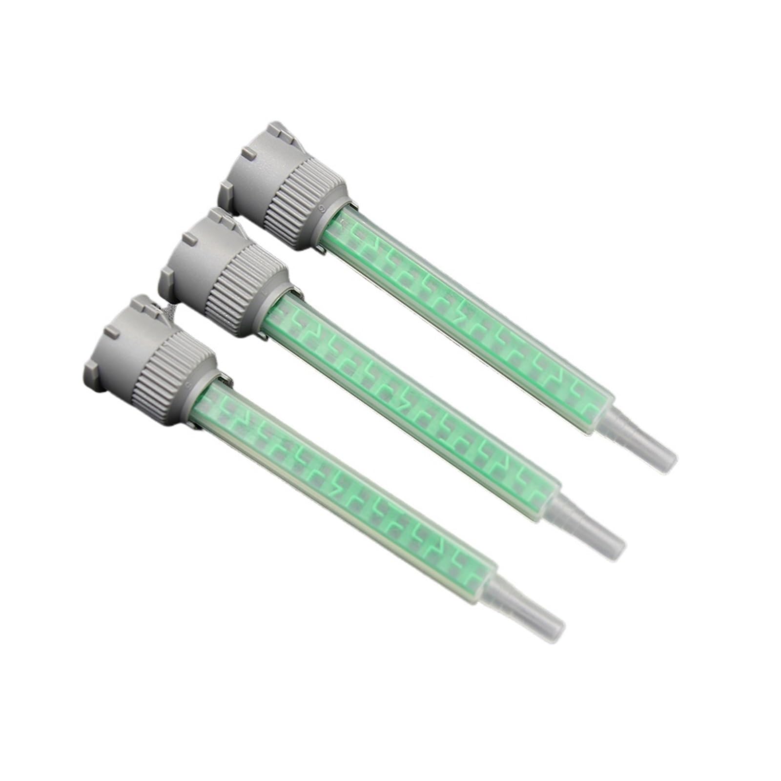 Mezcladores Estáticos Boquilla mezcladora de epoxi MB6-16 (500 unidades), boquilla mezcladora estática cuadrada verde for pistola de pegamento (relación 1:1/2:1)