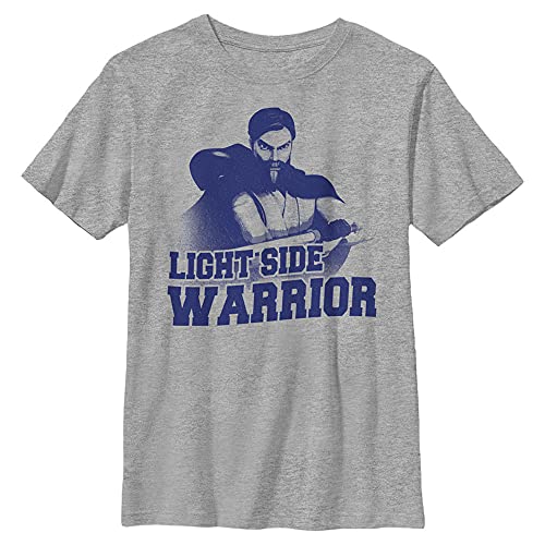 T-shirt Star Wars Clone Wars haut garçon anti-déformation gris Athletic Heather M