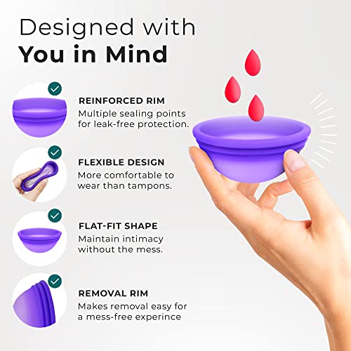 Disco Menstrual Descartável Ecoblossom – Conjunto 2 Discos Menstruais