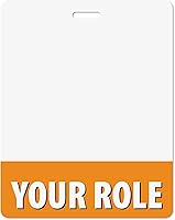 Vista 7 de Insignia personalizada Buddy – en color azul brillante – horizontal de gran tamaño (5 piezas) – Tarjeta de respaldo de doble cara – Duradera