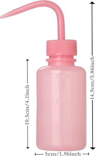Miniatura 3 de Paquete de 2 botellas de lavado de tatuajes de 5.1 fl oz Botella de agua de 5 oz para riego de suculentas y uso médico, color rosa