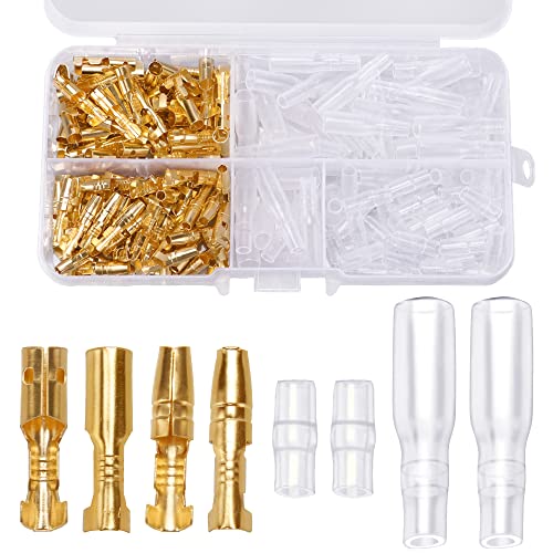 YIXISI 200 Stücke 3.9mm Rundsteckverbinder Kit Messing Bullet Male &...