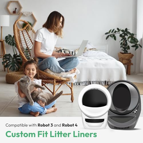 AMOGOGOPET Sacos de lixo, compatíveis com robô de areia 4 e 3, pacote com 150 forros para caixa de a
