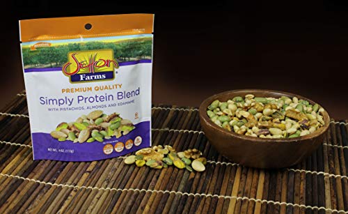 Image of Setton Farms Simply Protein Nut Blend with Pistachios, Almonds and Edamame, 4 oz Resealable Bag