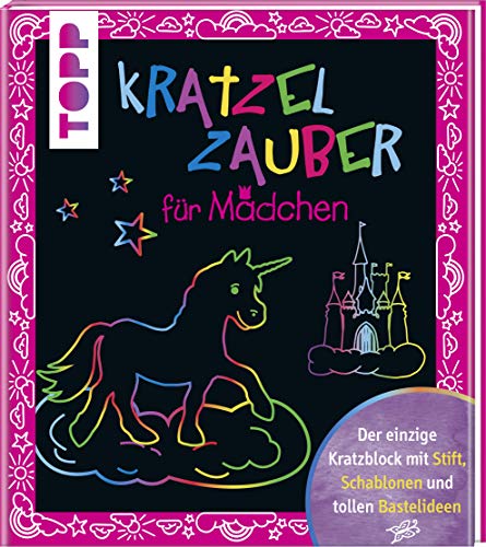 Kratzelzauber für Mädchen: Der einzige Kratzblock mit Stift, Schablonen und tollen Bastelideen (Kratzelbücher) Kratzelzauber für Mädchen: Der einzige Kratzblock mit Stift, Schablonen und tollen Bastelideen (Kratzelbücher)