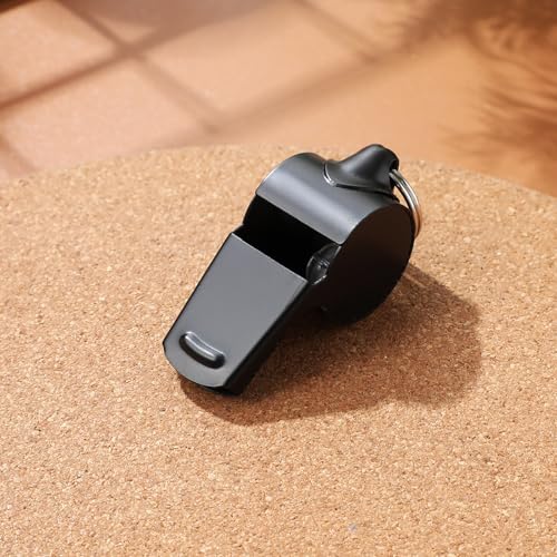 2 silbatos metálicos con sonido fuerte para entrenadores miniatura 6