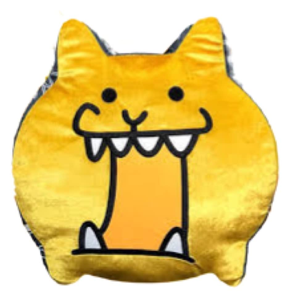 Amazon.co.jp: にゃんこ大戦争 ダイカットリバーシブルクッション (金