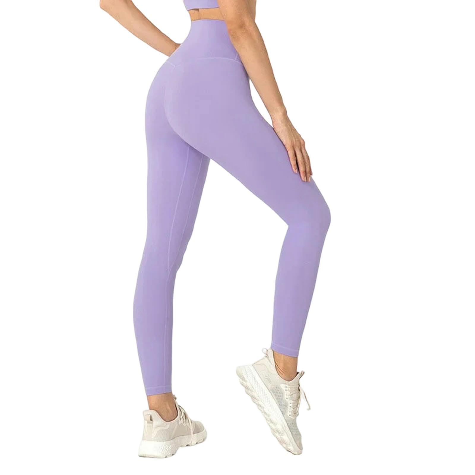 Legginsy dla kobiet UK damskie Nude wysoka talia brzoskwinia pośladki joga legginsy fitness ćwiczenia siłownia spodnie sportowe z
