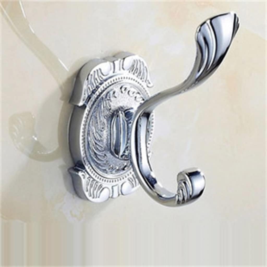 Gold Chrome Metal Wall Hook Towel Jacket Coat Hook Bathroom Accessories(D)