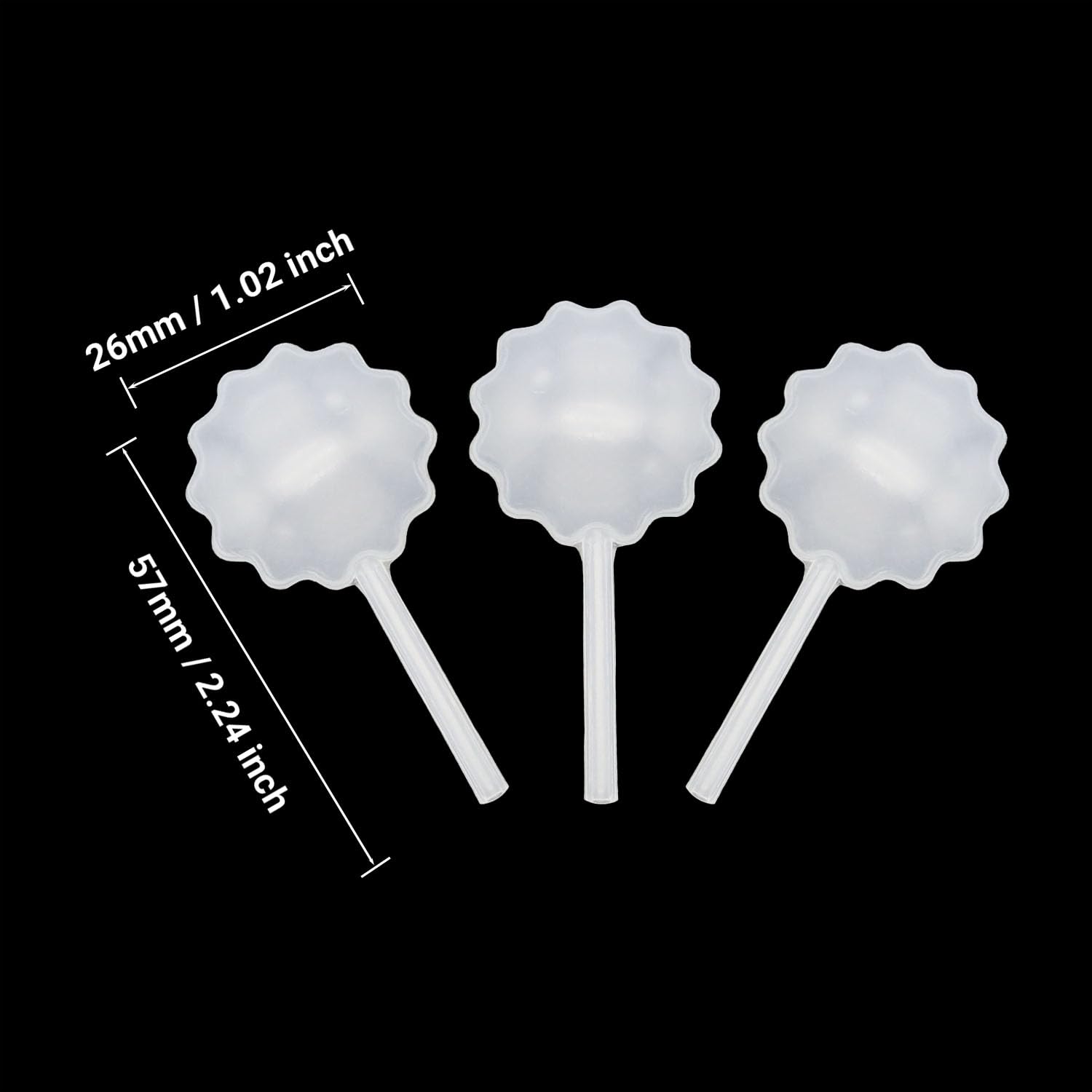 300pcs 4ml Cupcake Pipettes, 5 Shapes Mini Disposable Transfer Pipettes Droppers for Jam, Strawberries, Cupcake, Chocolate, Ice Cream