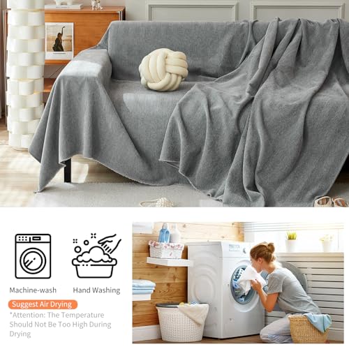 Couverture de canapé en chenille idéale pour vos soirées cocooning au salon - 7