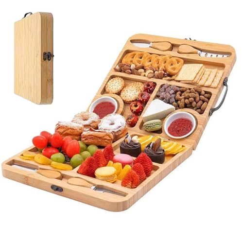 Tagliere per Salumi e Formaggi | Tavola Pieghevole per Carne e Salumi Accessorio da Cucina,Vassoio Da Servizio Formaggi,Per Interno Cucina Tavolo Ristorante Appartamento Spuntino Dolce E Alimenti