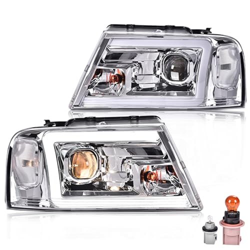 Image of G-PLUS LED DRL Headlights Fit 2004-2008 Ford F150 /2006-2008 Lincoln Mark Lt